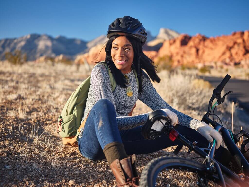 Nevada woman relaxing