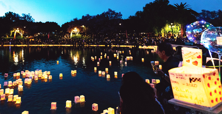 water lanterns